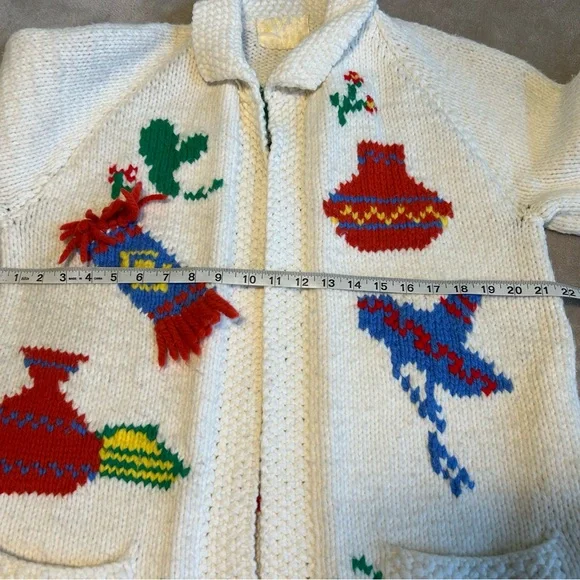 Vintage Ladies Mary Maxim Southwest Knit Sweater - Picture 6 of 7